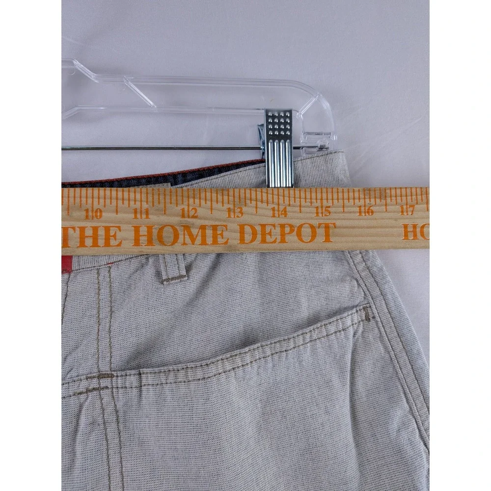 Marithe Francois Girbaud Denim Shorts Mens 32 Gray Blue Colorblock Baggy Y2K